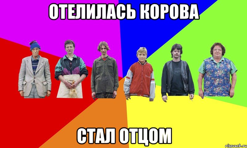 ОТЕЛИЛАСЬ КОРОВА СТАЛ ОТЦОМ