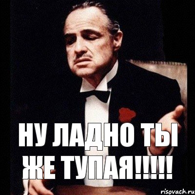 НУ ЛАДНО ТЫ ЖЕ ТУПАЯ!!!!!, Комикс Дон Вито Корлеоне 1