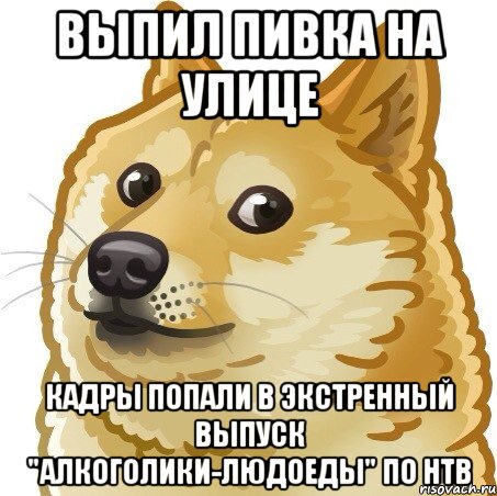 выпил пивка на улице кадры попали в экстренный выпуск "алкоголики-людоеды" по нтв