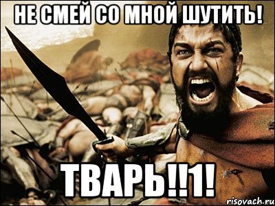 не смей со мной шутить! ТВАРЬ!!1!, Мем Это Спарта