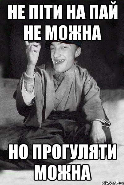 не піти на пай не можна но прогуляти можна