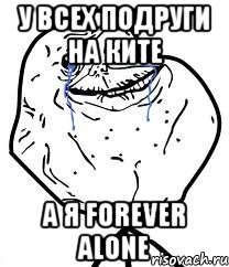 У всех подруги на Ките а я forever alone, Мем Forever Alone