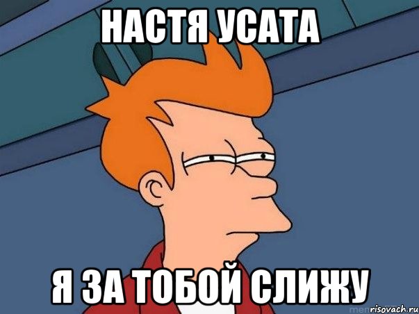 Настя Усата Я за тобой слижу, Мем  Фрай (мне кажется или)