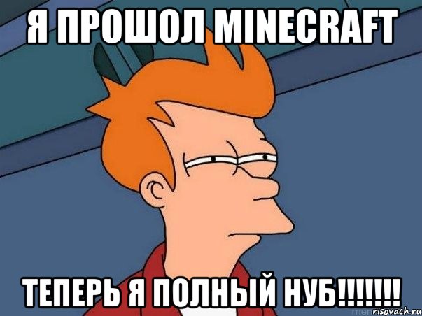 Я Прошол Minecraft Теперь я Полный НУБ!!!!!!!, Мем  Фрай (мне кажется или)