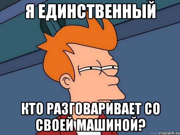 я единственный кто разговаривает со своей машиной?, Мем  Фрай (мне кажется или)