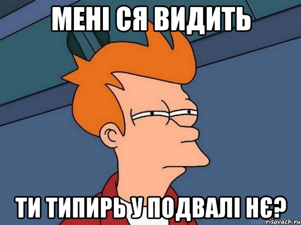 мені ся видить ти типирь у подвалі нє?, Мем  Фрай (мне кажется или)