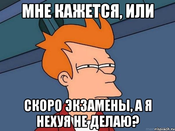 Мне кажется, или Скоро экзамены, а я нехуя не делаю?, Мем  Фрай (мне кажется или)