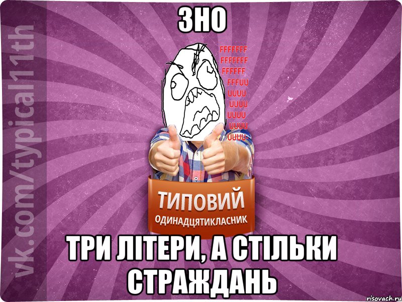 ЗНО три літери, а стільки страждань