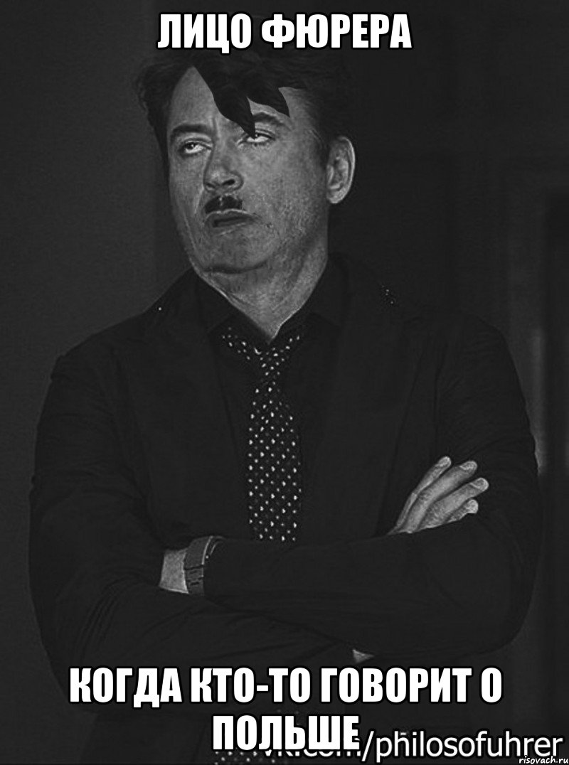 ЛИЦО ФЮРЕРА КОГДА КТО-ТО ГОВОРИТ О ПОЛЬШЕ