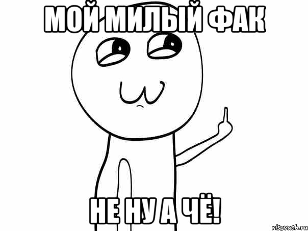 МОЙ МИЛЫЙ ФАК НЕ НУ А ЧЁ!