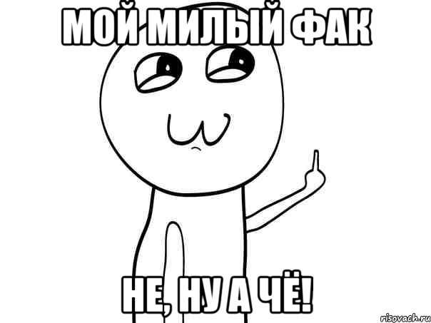 МОЙ МИЛЫЙ ФАК НЕ, НУ А ЧЁ!