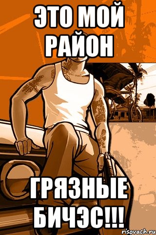 Это мой район Грязные бичэс!!!, Мем GTA