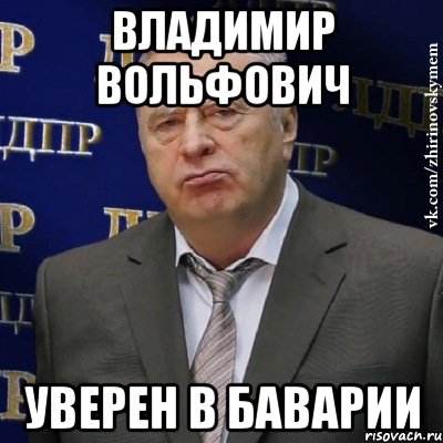 Владимир Вольфович Уверен в Баварии, Мем Хватит это терпеть (Жириновский)