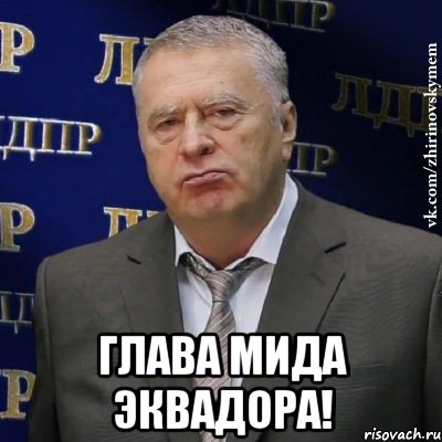  Глава МИДа Эквадора!, Мем Хватит это терпеть (Жириновский)