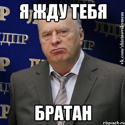 Я жду тебя братан, Мем Хватит это терпеть (Жириновский)