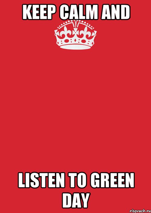 Keep Calm and listen to Green Day, Комикс Keep Calm 3