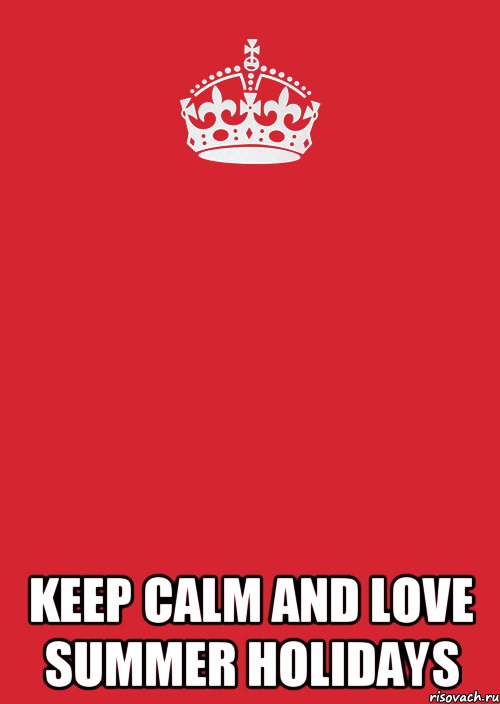  Keep calm and love summer holidays, Комикс Keep Calm 3