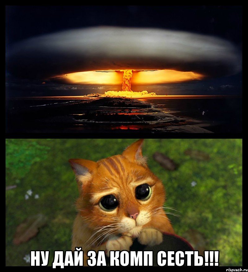  Ну дай за комп сесть!!!, Мем коллаж