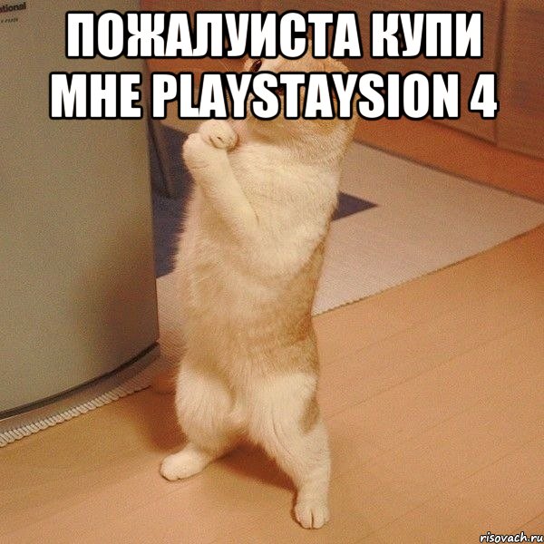 ПОЖАЛУИСТА купи мне playstaysion 4 , Мем  котэ молится