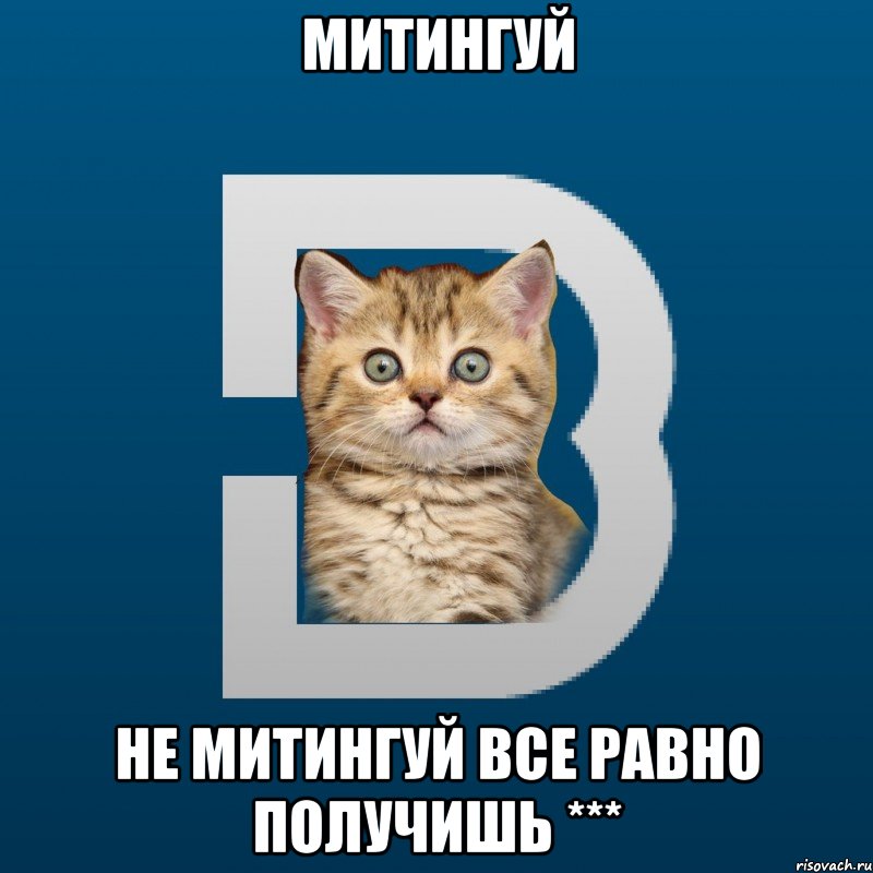 Митингуй Не митингуй все равно получишь ***