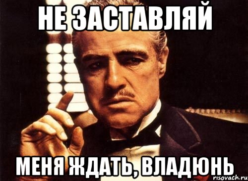 не заставляй меня ждать, Владюнь