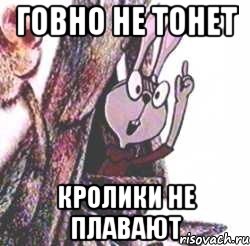 Говно не тонет Кролики не плавают