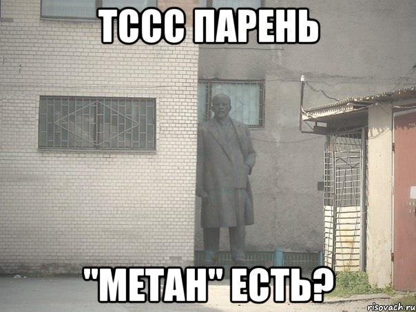 Тссс парень "Метан" есть?, Мем  Ленин за углом (пс, парень)