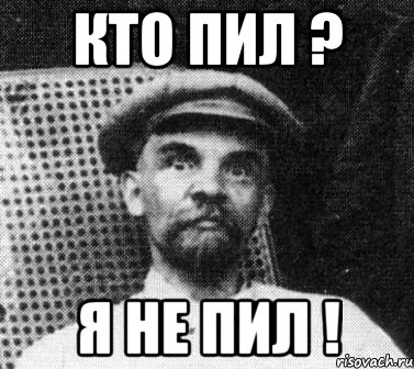 Кто пил ? Я не пил !, Мем   Ленин удивлен