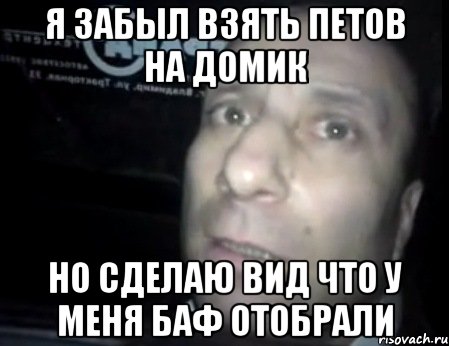 я забыл взять петов на домик но сделаю вид что у меня баф отобрали, Мем Ломай меня полностью