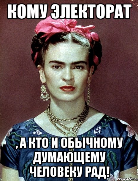 Кому электорат , а кто и обычному думающему человеку рад!