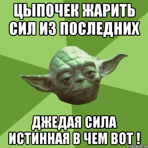 Цыпочек жарить сил из последних Джедая сила истинная в чем вот !, Мем Мастер Йода