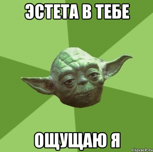 эстета в тебе ощущаю я, Мем Мастер Йода