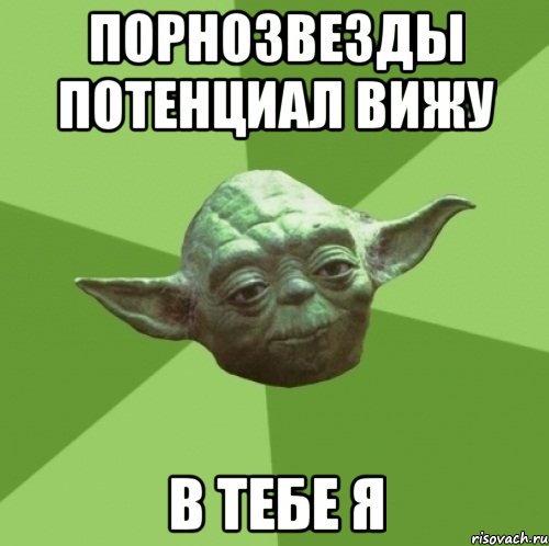 порнозвезды потенциал вижу в тебе я, Мем Мастер Йода