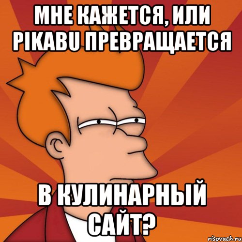 мне кажется, или pikabu превращается в кулинарный сайт?, Мем Мне кажется или (Фрай Футурама)