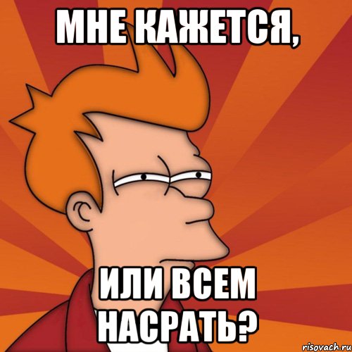 Мне кажется, или всем насрать?, Мем Мне кажется или (Фрай Футурама)