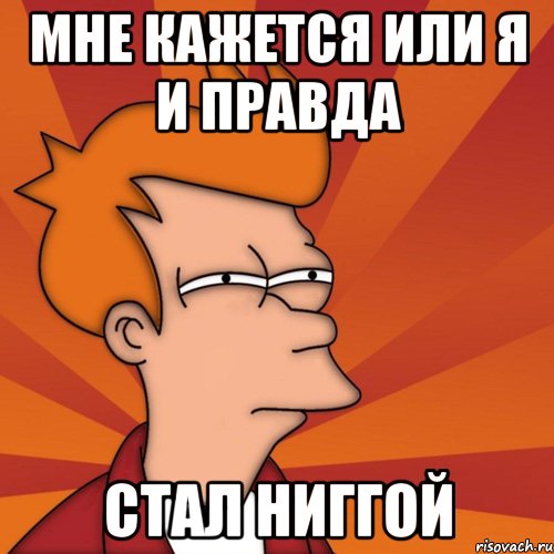 Мне кажется или я и правда Стал ниггой, Мем Мне кажется или (Фрай Футурама)