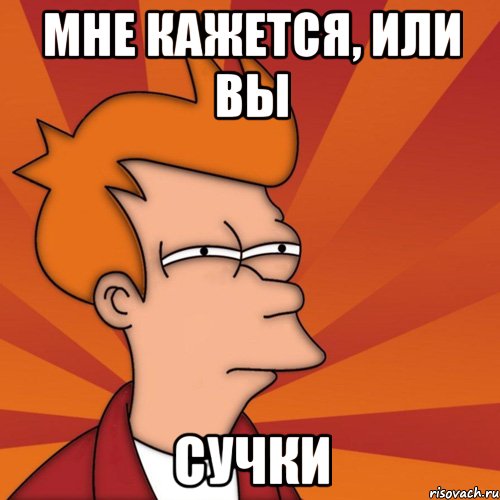 Мне кажется, или вы сучки, Мем Мне кажется или (Фрай Футурама)