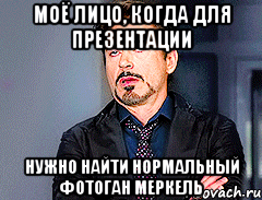 МОЁ ЛИЦО, КОГДА ДЛЯ ПРЕЗЕНТАЦИИ НУЖНО НАЙТИ НОРМАЛЬНЫЙ ФОТОГАН МЕРКЕЛЬ