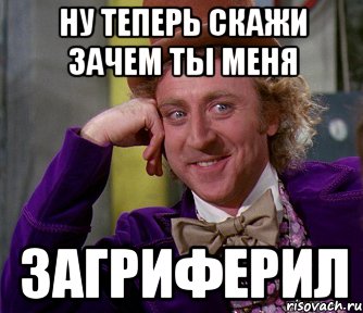 Ну теперь скажи зачем ты меня ЗАГРИФЕРИЛ, Мем мое лицо