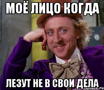 Моё лицо когда лезут не в свои дела, Мем мое лицо