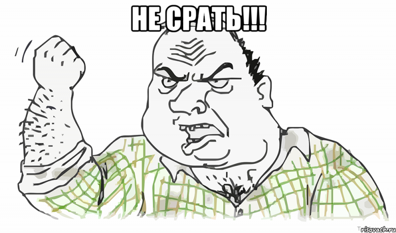 не срать!!! , Мем Будь мужиком