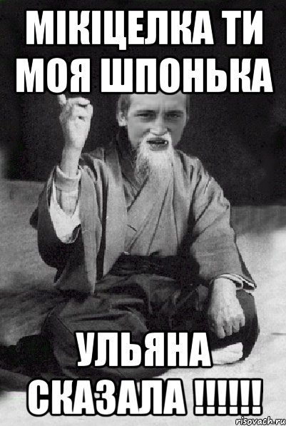 Мікіцелка ти моя шпонька Ульяна сказала !!!!!!, Мем Мудрий паца