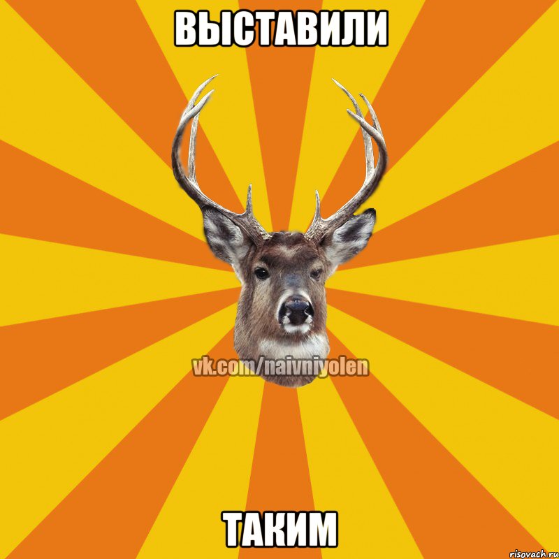 выставили таким