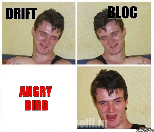 drift bloc angry bird