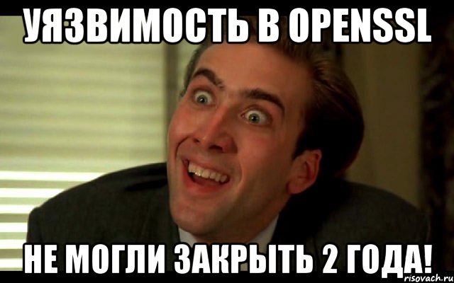 Уязвимость в OpenSSL Не могли закрыть 2 года!, Мем   николас кейдж