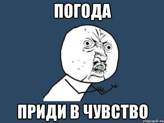 ПОГОДА ПРИДИ В ЧУВСТВО, Мем Ну почему