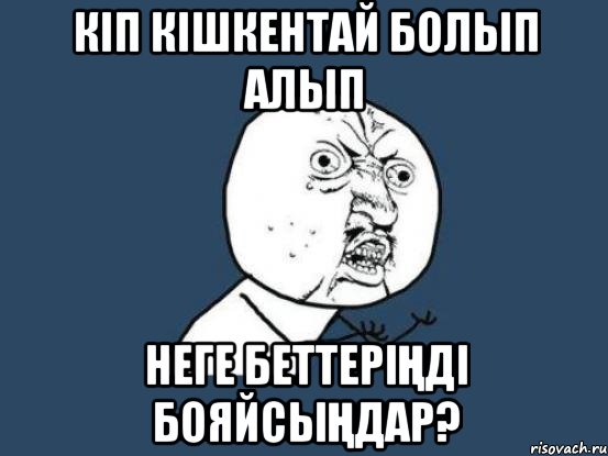 Кіп кішкентай болып алып неге беттеріңді бояйсыңдар?, Мем Ну почему