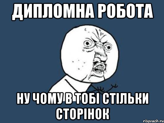 ДИПЛОМНА РОБОТА НУ ЧОМУ В ТОБІ СТІЛЬКИ СТОРІНОК, Мем Ну почему