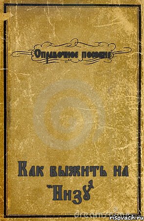 Справочное пособие Как выжить на "Низу", Комикс обложка книги