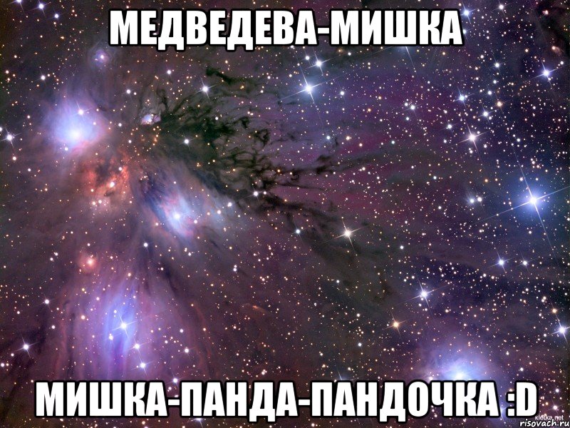 Медведева-Мишка Мишка-Панда-Пандочка :D, Мем Космос